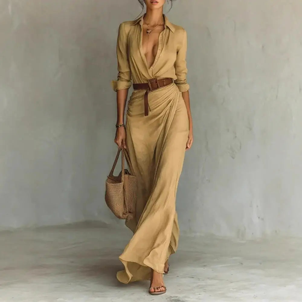 Nirelle | Belted Wrap Maxi Dress