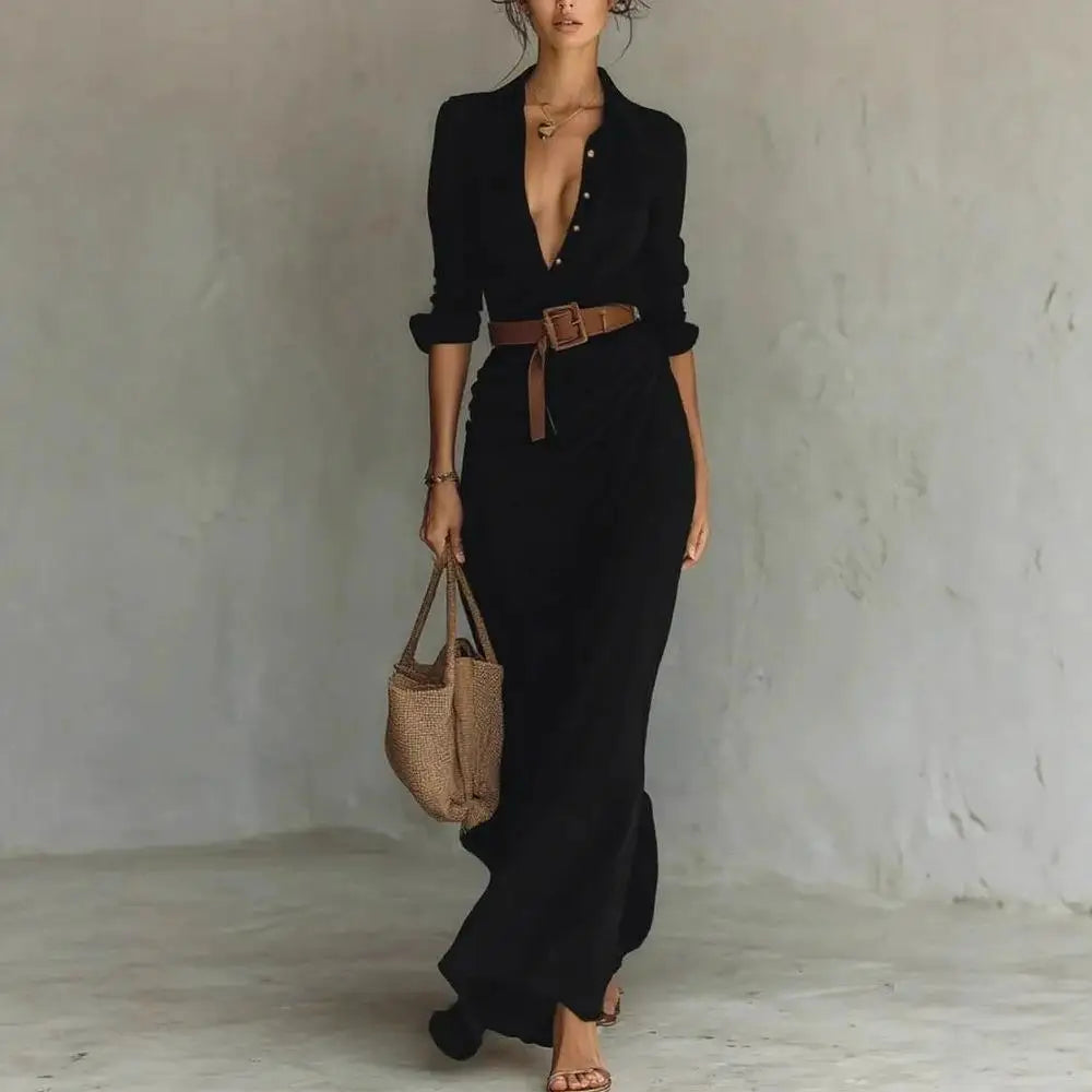 Nirelle | Belted Wrap Maxi Dress