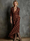 Marielle | Plaid Maxi Shirt Dress