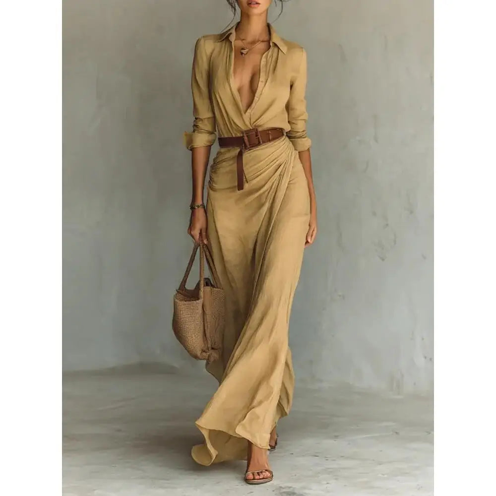 Nirelle | Belted Wrap Maxi Dress