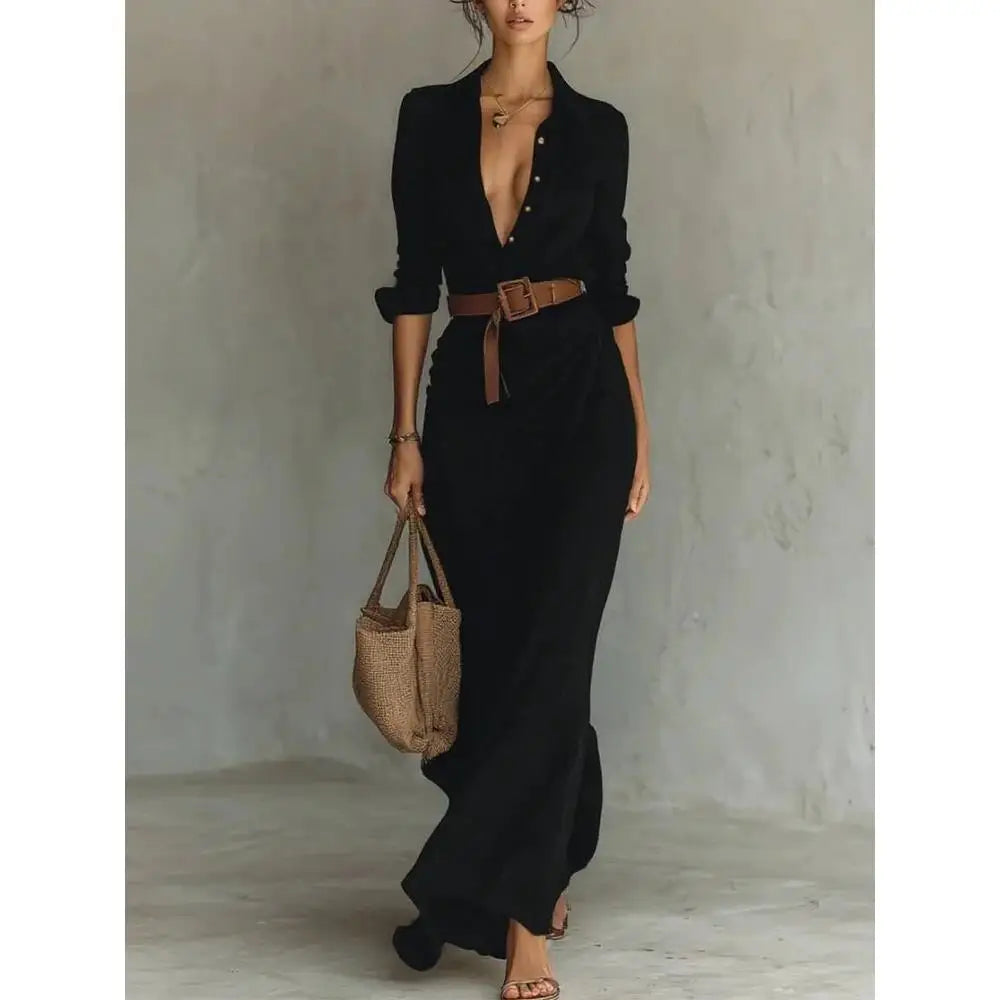 Nirelle | Belted Wrap Maxi Dress