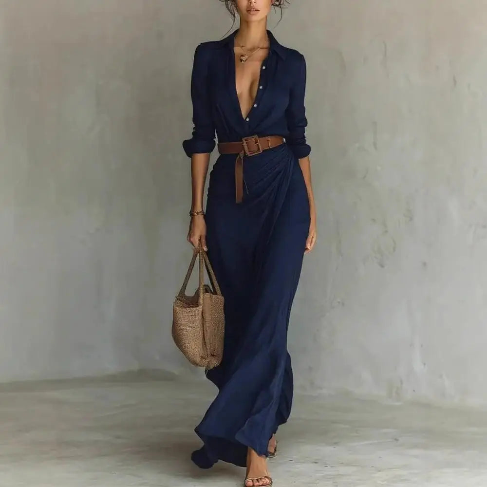 Nirelle | Belted Wrap Maxi Dress